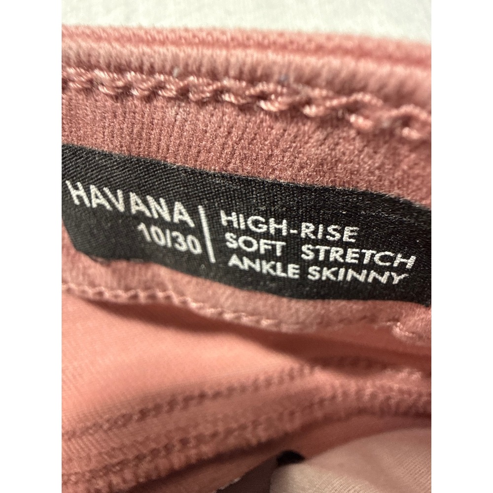 Buffalo David Bitton Havana High Rise Ankle Skinny Jeans Pink 10/30 26 Inseam - Picture 6 of 9